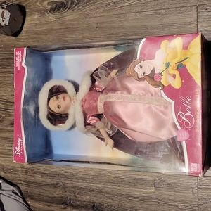 Disney 2003 Belle Royal Holiday edition porcelain doll NIB